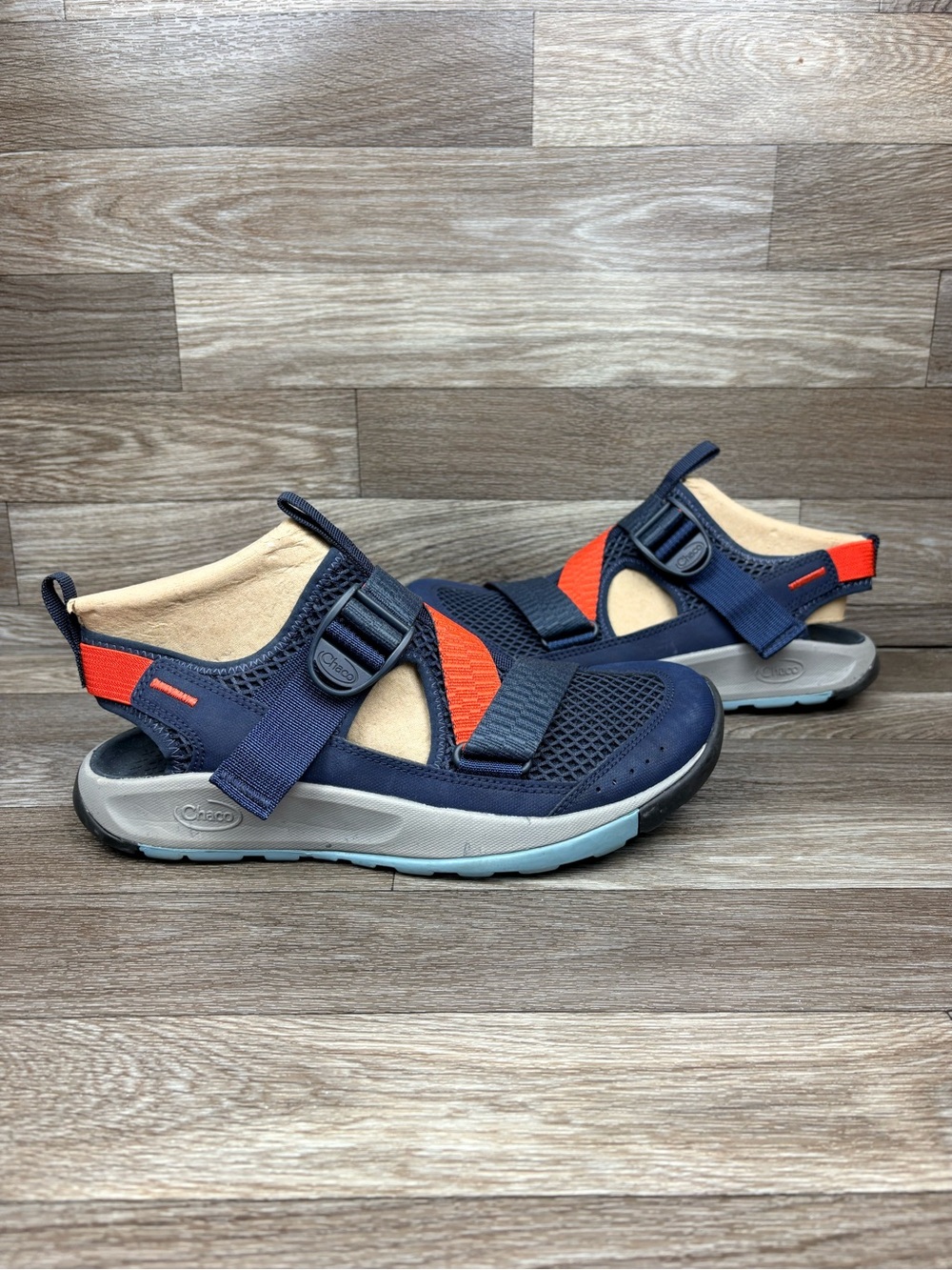 Chaco Men's Odyssey All Terrain Closed Toe Sports Sandal J106467 Navy Sz 8